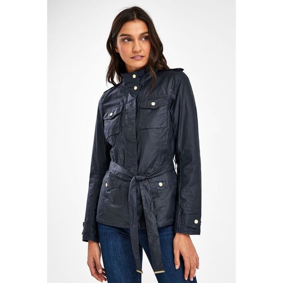 Barbour Women's Mackay Wax Jacket in Royal Navy